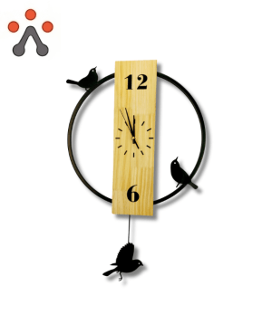 Reloj Decorativo de Pájaros