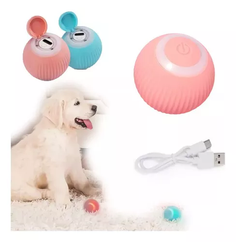 Pelota inteligente para mascotas con diseño compacto y recargable.